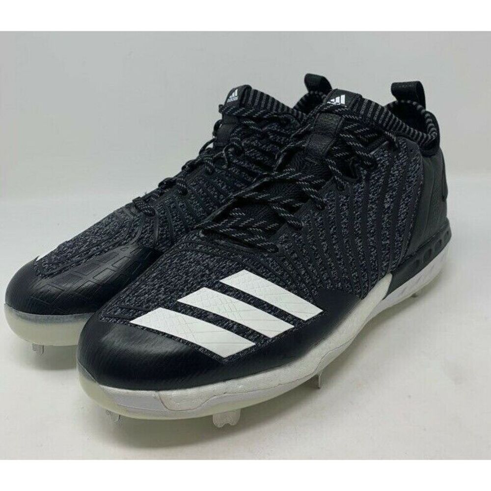 Adidas Boost Icon 3 Baseball Cleats Men's Size 13 DB1793 New Black 3M Metallic